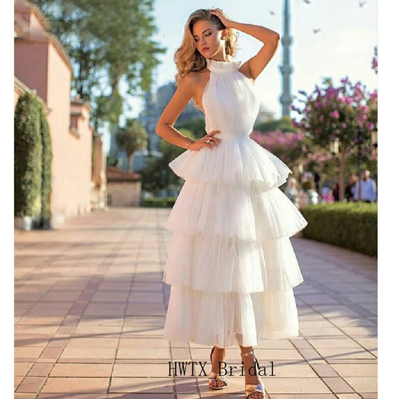 Arabic Tiered Skirt Prom Dresses Vestidos de fiesta 2019 Sexy Halter Backless Tulle White Pink Black Dubai Long Evening Gown
Arabic Tiered Skirt Prom Dresses Vestidos de fiesta 2019 Sexy Halter Backless Tulle White Pink Black Dubai Long Evening Gown