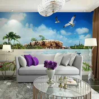 Tropical Beach Photo Wall Paper Mural Stickers 3D Living Room Bedroom Wall Papers Home Decor Self Adhesive Vinyl/ Silk Wallpaper
Tropical Beach Photo Wall Paper Mural Stickers 3D Living Room Bedroom Wall Papers Home Decor Self Adhesive Vinyl/ Silk Wallpaper