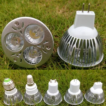 

3W GU10 E27 MR16 E14 GU5.3 Base LED Bulb Spotlight 3x1W Spot Light Bulbs Lamp 110V 220V 230V 12V Spotlights Warm Cold White CE