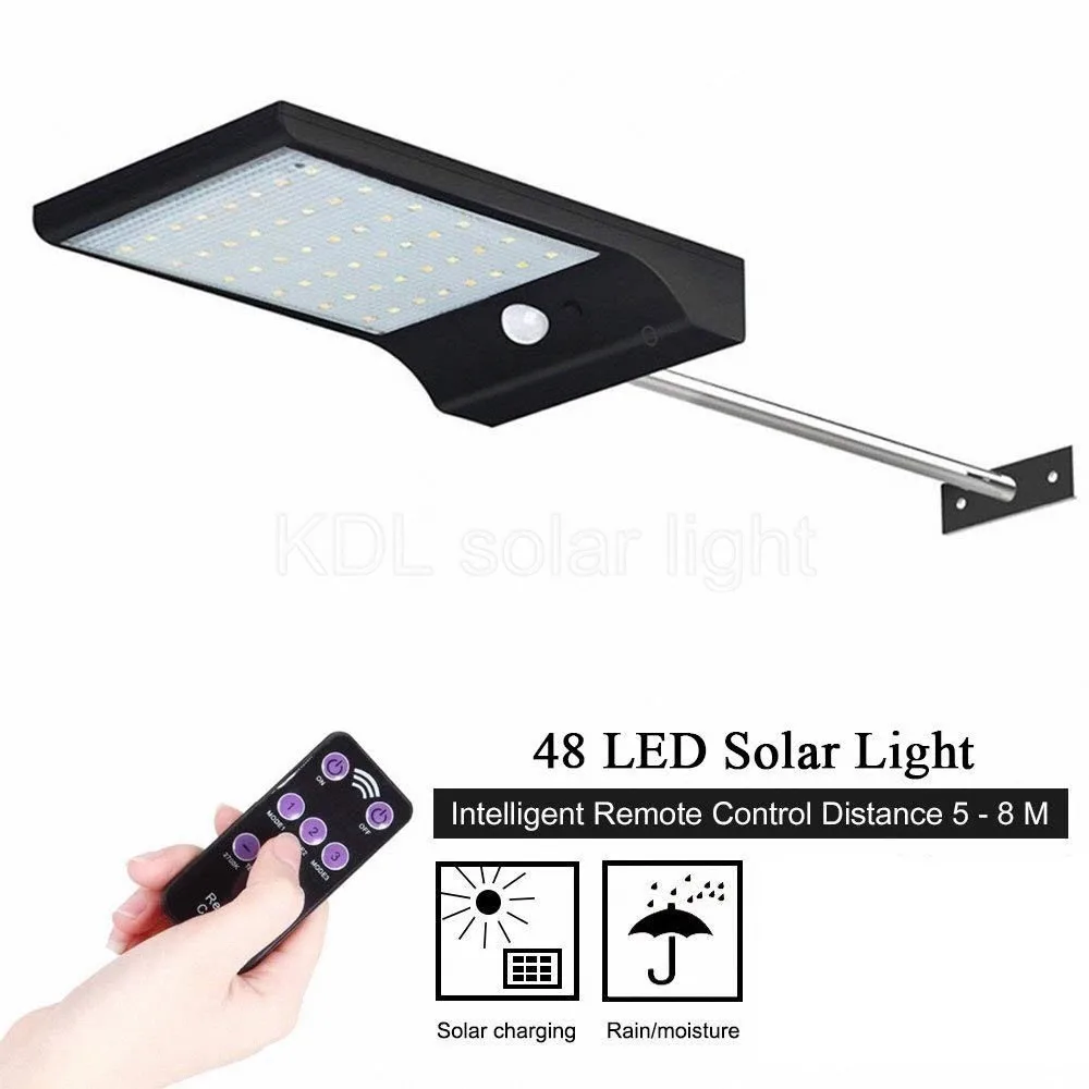 48 LED Solar Light Three Modes Black White Waterproof Outdoor Garden Wall Fence Lamp With rotate bracket remote control street
48 LED Solar Light Three Modes Black White Waterproof Outdoor Garden Wall Fence Lamp With rotate bracket remote control street