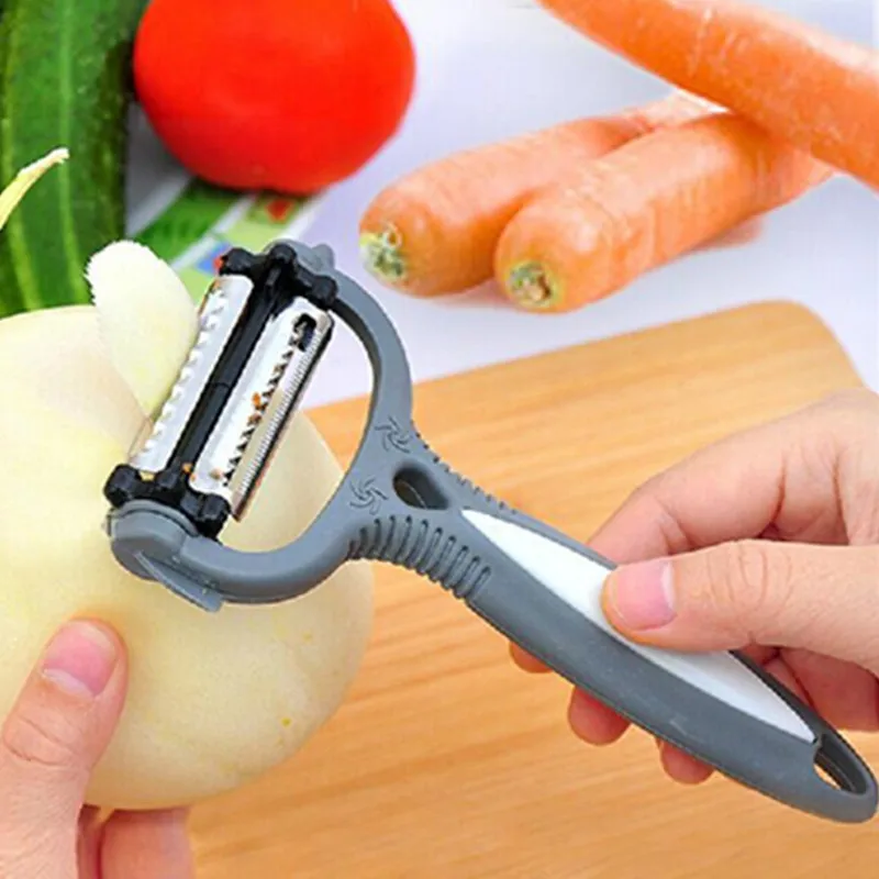 3 in 1 Vegetable Fruit Turnip Slicer Cutter 360 Degree Rotary Potato Peeler Melon Gadget Carrot Kitchen Tools
3 in 1 Vegetable Fruit Turnip Slicer Cutter 360 Degree Rotary Potato Peeler Melon Gadget Carrot Kitchen Tools