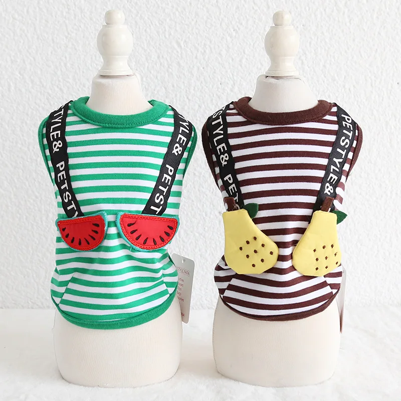 Kawaii Cat Dog Pet Clothes Clothing Chihuahua Yorkie Bomei Fashion Stripes Shirt Bottom 19SS45
Kawaii Cat Dog Pet Clothes Clothing Chihuahua Yorkie Bomei Fashion Stripes Shirt Bottom 19SS45