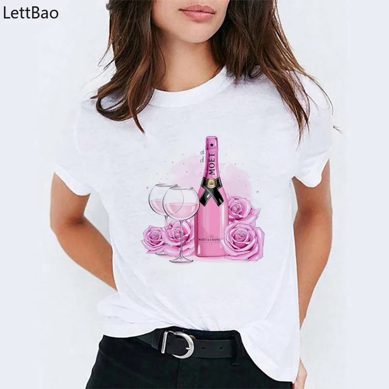korean clothes classic vogue t shirt women champagne Perfume flowers print cotton short sleeve plus size friends tshirt femme
korean clothes classic vogue t shirt women champagne Perfume flowers print cotton short sleeve plus size friends tshirt femme