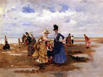 Figure Canvas Oil Reproduction Painting Galup Francisco Miralles On The Beach Young Noble Lady Hand Painted High Quality
Figure Canvas Oil Reproduction Painting Galup Francisco Miralles On The Beach Young Noble Lady Hand Painted High Quality