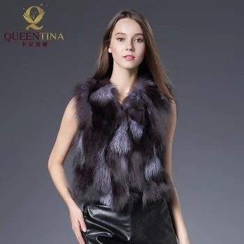 Hot Real Fur Coat Fashion Women Jacket Natural Silver Fox Fur Vest Coats Short Style Real Fox Fur Vest Girls Spell Fox Fur Gilet
Hot Real Fur Coat Fashion Women Jacket Natural Silver Fox Fur Vest Coats Short Style Real Fox Fur Vest Girls Spell Fox Fur Gilet