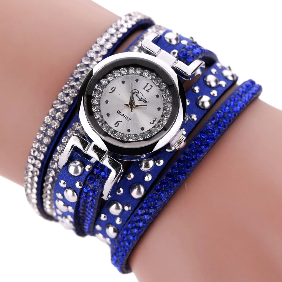 Duoya Top Brand Fashion Luxury Rhinestone Bracelet Watch Women Quartz Watch Ladies Casual Women Vintage Casual Wristwatch, D02
Duoya Top Brand Fashion Luxury Rhinestone Bracelet Watch Women Quartz Watch Ladies Casual Women Vintage Casual Wristwatch, D02