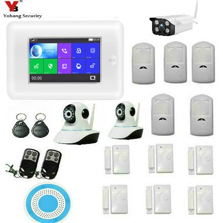 Yobang Security 433Mhz Alexa Version WIFI GSM SMS Home Burglar Touch Screen Alarm Panel APP Control Home Security Alarm System
Yobang Security 433Mhz Alexa Version WIFI GSM SMS Home Burglar Touch Screen Alarm Panel APP Control Home Security Alarm System