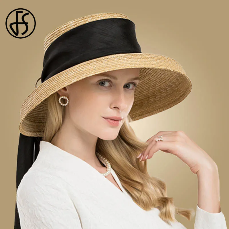 FS British Style Women Straw Hat Wide Brim Big Bowknot Beach Hats 2019 Black Boater Fedora Girls Sun Caps
FS British Style Women Straw Hat Wide Brim Big Bowknot Beach Hats 2019 Black Boater Fedora Girls Sun Caps