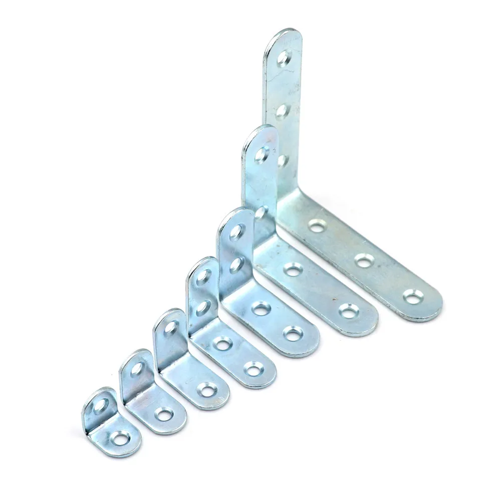 10x Stainless Steel Right Angle Bracket Corner Brace Joint Shelf Support L Shape