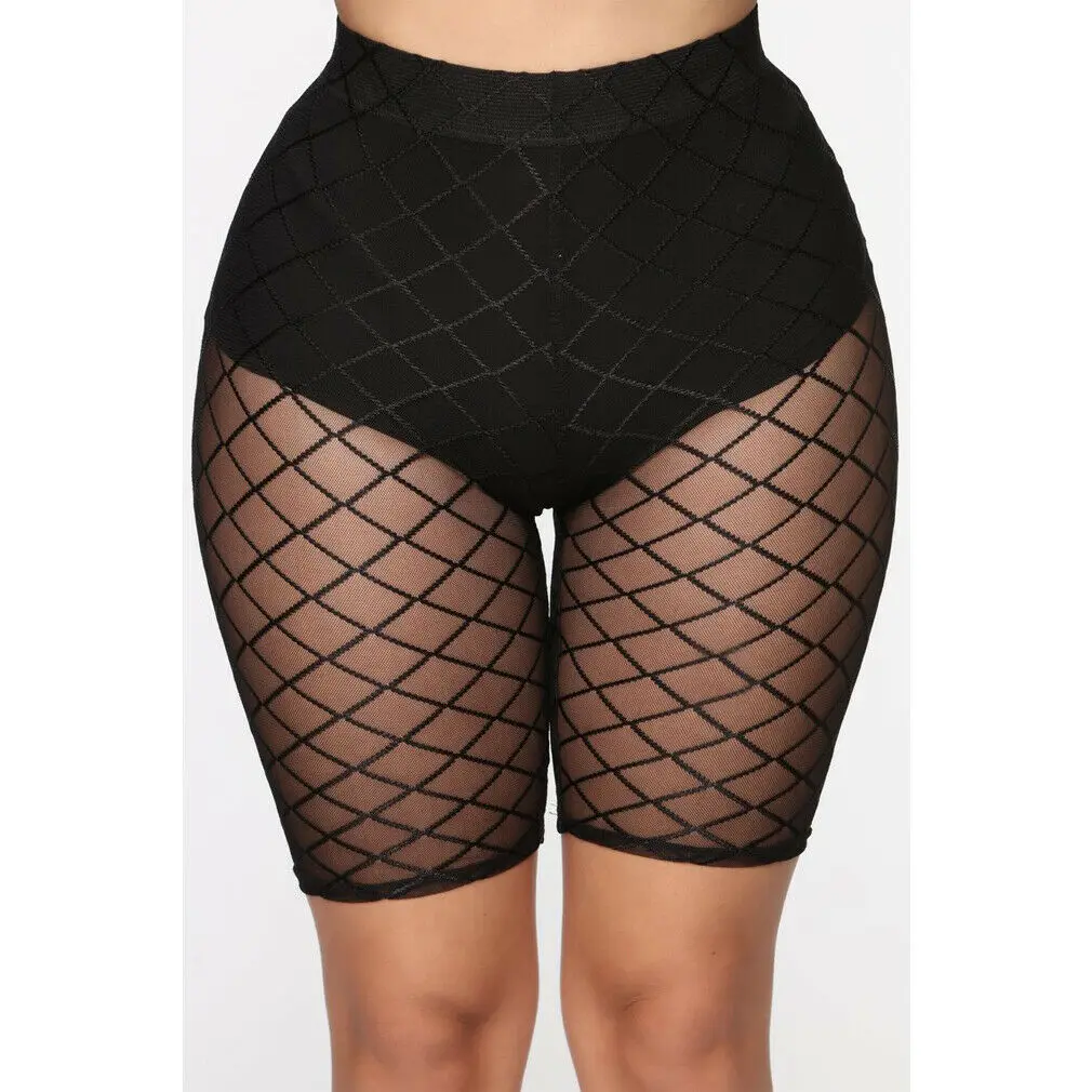 Womens Fishnet See Through Hollow Out Shorts Swimwear Trousers Cover Up High Waist Stretch Striped Slim Trousers
Womens Fishnet See Through Hollow Out Shorts Swimwear Trousers Cover Up High Waist Stretch Striped Slim Trousers
