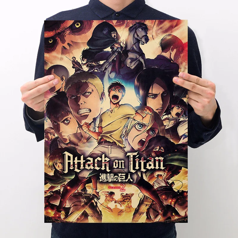 Kraft Paper Posters / Attack on Titan / Wall Sticker Kids Room Decoration Vintage Retro posters
Kraft Paper Posters / Attack on Titan / Wall Sticker Kids Room Decoration Vintage Retro posters