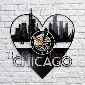 Chicago Silent Wall Clock Made Out Of Real Vinyl Record Wall Watches Wonderful Gift For Any Occasion Handmade Home Decor
Chicago Silent Wall Clock Made Out Of Real Vinyl Record Wall Watches Wonderful Gift For Any Occasion Handmade Home Decor