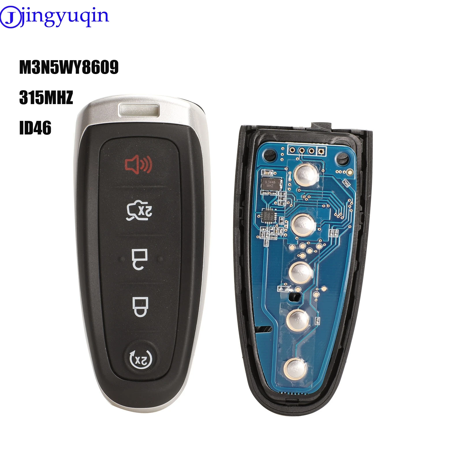 jingyuqin Remote Car Key 315MHZ For Ford Edge Escape Explore Expedition Flex Focus Taurus 2011-2018 with ID46 M3N5WY8609 No Mark
jingyuqin Remote Car Key 315MHZ For Ford Edge Escape Explore Expedition Flex Focus Taurus 2011-2018 with ID46 M3N5WY8609 No Mark