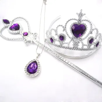 Toddler Girls The First Purple Teardrop Amulet Children Pendant Chain Necklaces Tiara Crown Magic Wand Jewelry 3pcs/Set To Baby
Toddler Girls The First Purple Teardrop Amulet Children Pendant Chain Necklaces Tiara Crown Magic Wand Jewelry 3pcs/Set To Baby