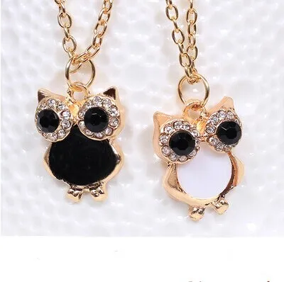 

2018 Kolye Collier Collares Maxi Necklace Free Shipping $10 (mix Order) New Fashion Retro Owl Drill Collarbone Chain N086 77g