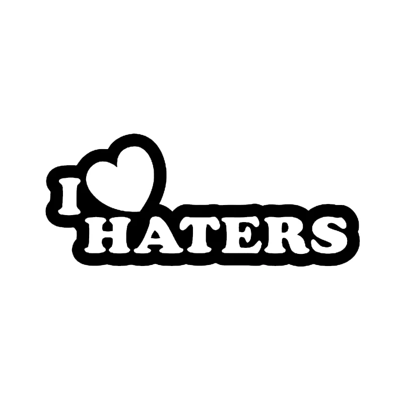 I Love Haters JDM Decal Sticker Car Truck Window Creativity Car Accessories Motorcycle Car Styling Helmet Body Vinyl Decals
I Love Haters JDM Decal Sticker Car Truck Window Creativity Car Accessories Motorcycle Car Styling Helmet Body Vinyl Decals