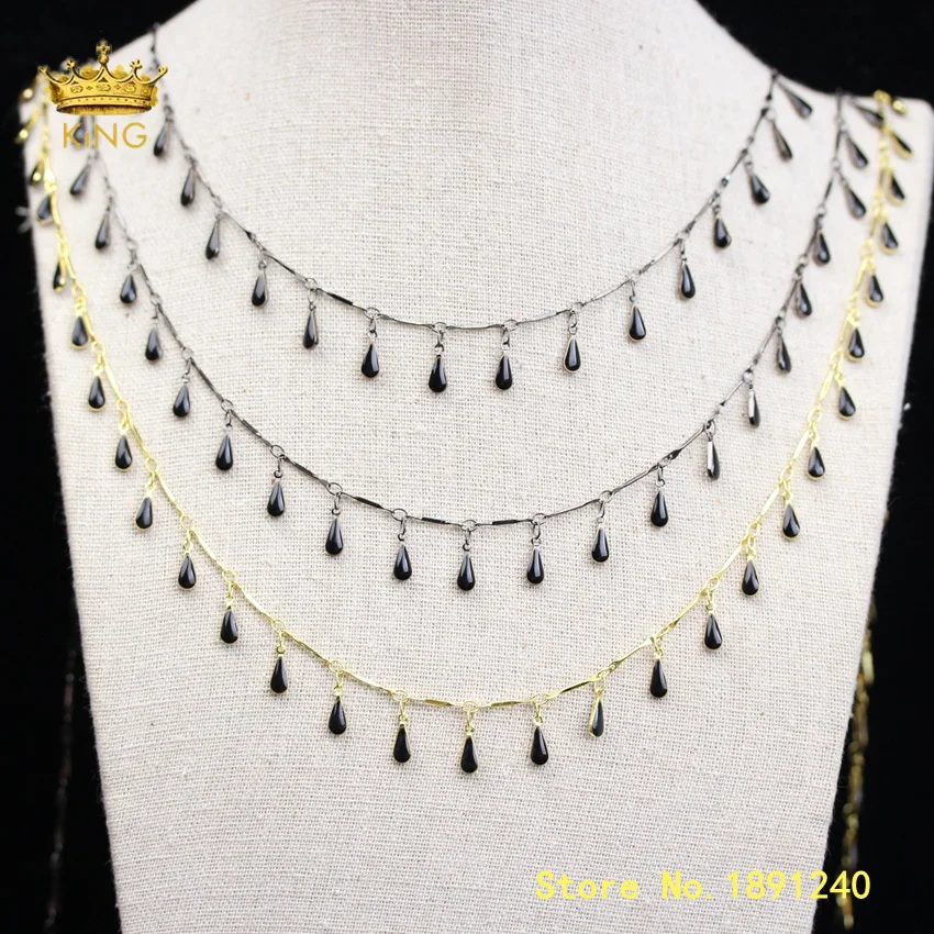 5meters Drop Enamel Beads Rosary Chains for Jewelry,Black Enamel Wire Wrapped Beaded Chain Crafts Chokers DIY Body Chain ZJ326
5meters Drop Enamel Beads Rosary Chains for Jewelry,Black Enamel Wire Wrapped Beaded Chain Crafts Chokers DIY Body Chain ZJ326
