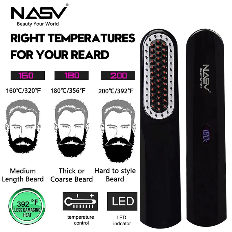 2 in 1 USB Rechargeable Multifunctional Hair Comb Curling Straight Iron Ceramic Heated Hiar Straighrening for Men Women
2 in 1 USB Rechargeable Multifunctional Hair Comb Curling Straight Iron Ceramic Heated Hiar Straighrening for Men Women