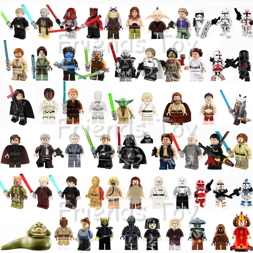 60pcs Star Wars Figures Jedi Han Solo Darth Vader Luke Skywalker Force Trooper Building Block Toy Compatible With Lego
60pcs Star Wars Figures Jedi Han Solo Darth Vader Luke Skywalker Force Trooper Building Block Toy Compatible With Lego