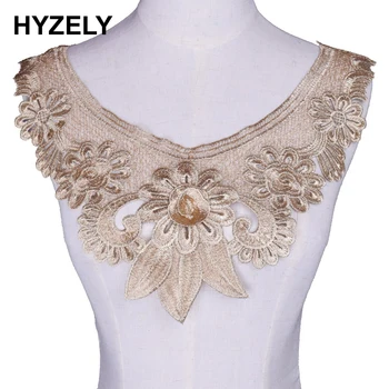 1piece Craft Gold Metallic Lace Neckline Collar Flower Motif Embroidered Venise Scrapbooking Patches Applique Trimming NL121
1piece Craft Gold Metallic Lace Neckline Collar Flower Motif Embroidered Venise Scrapbooking Patches Applique Trimming NL121