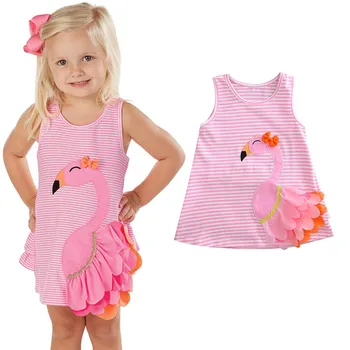 Fashion 3D Swan Baby Girl Toddler Cute Sleeveless Pink Stripes Dress Kids Clothes 0-4T 2019 Hot Sale
Fashion 3D Swan Baby Girl Toddler Cute Sleeveless Pink Stripes Dress Kids Clothes 0-4T 2019 Hot Sale