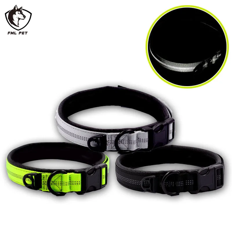 FML Pet Collar Reflective Collar For Dogs Adjustable Dog Necklace with Diving ID Tag Training Nylon Dog Collar For Large Dogs
FML Pet Collar Reflective Collar For Dogs Adjustable Dog Necklace with Diving ID Tag Training Nylon Dog Collar For Large Dogs