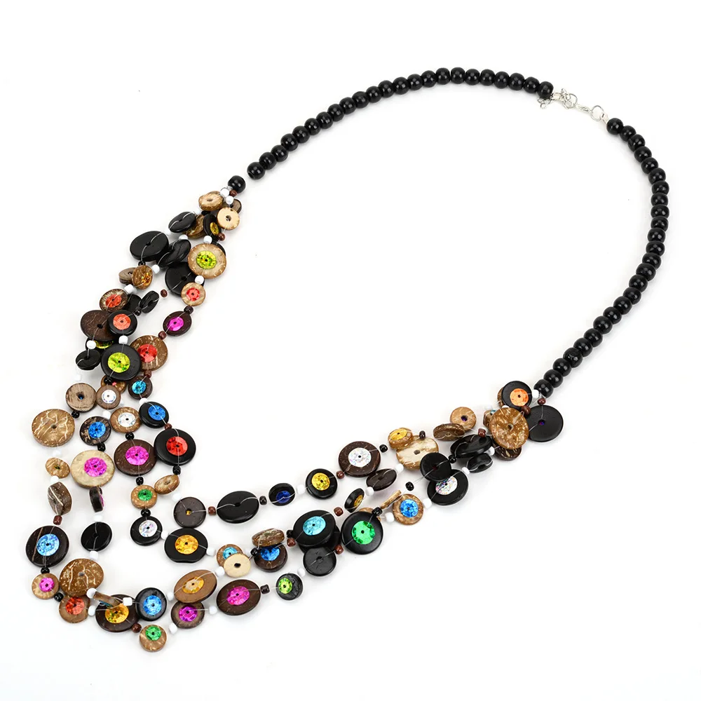 BeUrSelf Coconut Shell Long Necklace Native Ethnic Necklace Tribal Handmade Multicolor Layered Bohemian Wooden Beads Necklace
BeUrSelf Coconut Shell Long Necklace Native Ethnic Necklace Tribal Handmade Multicolor Layered Bohemian Wooden Beads Necklace