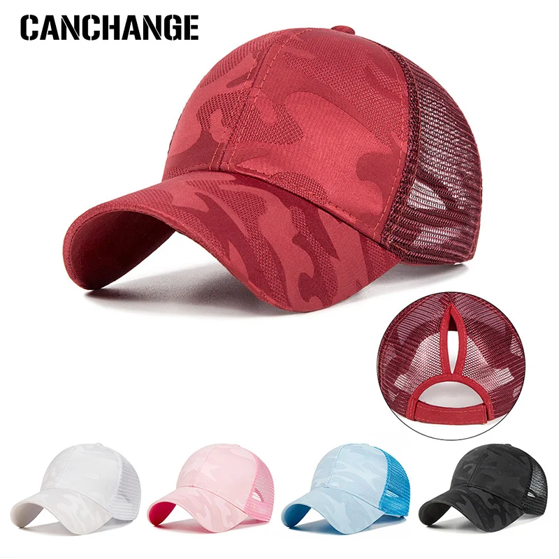 CANCHANGE Brand Women's Baseball Cap Convenient Ponytail Caps Women Trucker Caps Snapback Hat Summer Mesh Cap Camo gorras
CANCHANGE Brand Women's Baseball Cap Convenient Ponytail Caps Women Trucker Caps Snapback Hat Summer Mesh Cap Camo gorras