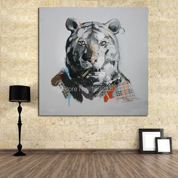 Handmade Abstract Wall Art Modern Mr. Tiger Killer Abstract Decor Lovely Animal Oil Painting On Canvas For Living Room Decor
Handmade Abstract Wall Art Modern Mr. Tiger Killer Abstract Decor Lovely Animal Oil Painting On Canvas For Living Room Decor