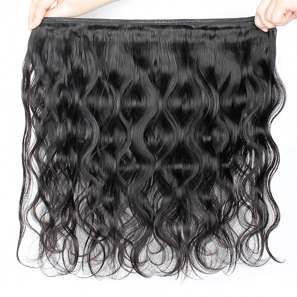 Yvonne бразильские виргинские волосы объемная волна пряди с фронтальным