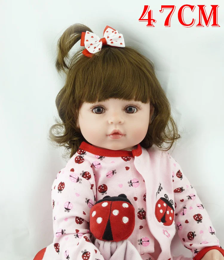 silicone Reborn baby toddler girl doll 19"48cm Bebe real reborn menina bonecas child toy fashion doll gifts
silicone Reborn baby toddler girl doll 19"48cm Bebe real reborn menina bonecas child toy fashion doll gifts