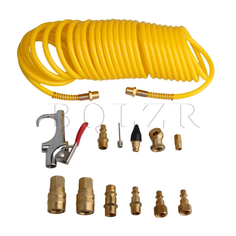 BQLZR Tire Beds Balls Air Compressor Blower Tool Accessory Kit Inflate Needle Nozzle Recoil Hose Adapter Pack of 14 
BQLZR Tire Beds Balls Air Compressor Blower Tool Accessory Kit Inflate Needle Nozzle Recoil Hose Adapter Pack of 14