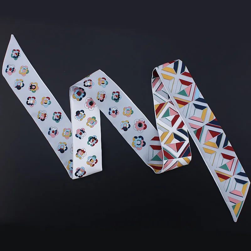 We are factory 2019 New Design 120cm Small Flower Print Silk Scarf Small Women Brand Bag Hair Ribbons Fashion Headband JX211
We are factory 2019 New Design 120cm Small Flower Print Silk Scarf Small Women Brand Bag Hair Ribbons Fashion Headband JX211