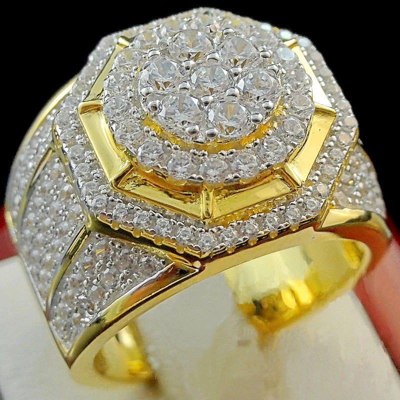Luxury Golden Puffed Marine Micro Paved CZ Rings For Men Women Gifts Hip Hop Jewelry Geometry Bling Bling Iced Out Ring Z4Q865
Luxury Golden Puffed Marine Micro Paved CZ Rings For Men Women Gifts Hip Hop Jewelry Geometry Bling Bling Iced Out Ring Z4Q865