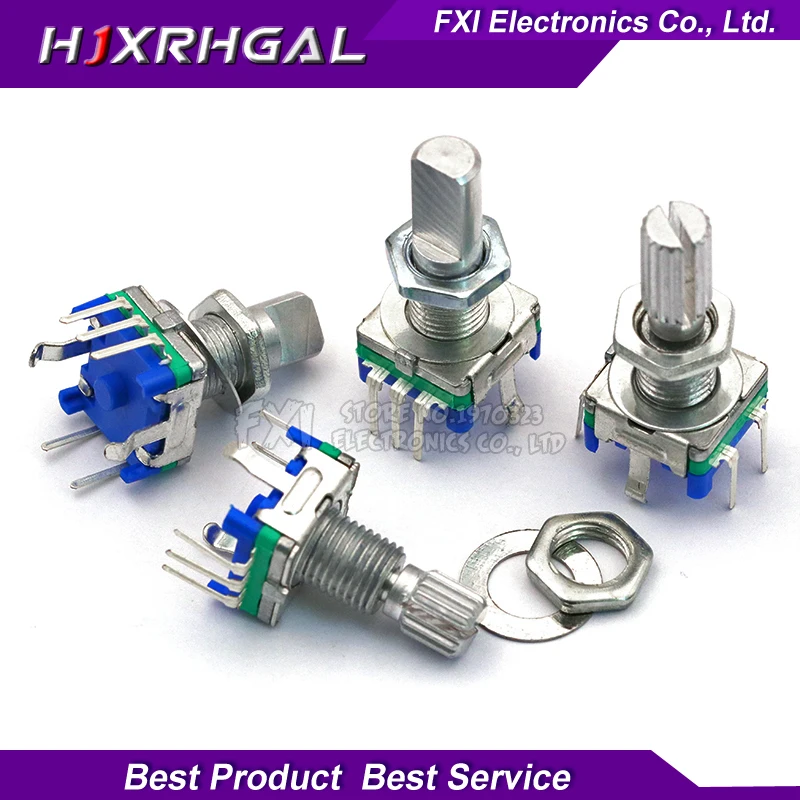 10PCS Half / Plum axis rotary encoder, handle length 15mm / 20mm code switch/ EC11/ digital potentiometer with switch 5Pin 3Pin
10PCS Half / Plum axis rotary encoder, handle length 15mm / 20mm code switch/ EC11/ digital potentiometer with switch 5Pin 3Pin