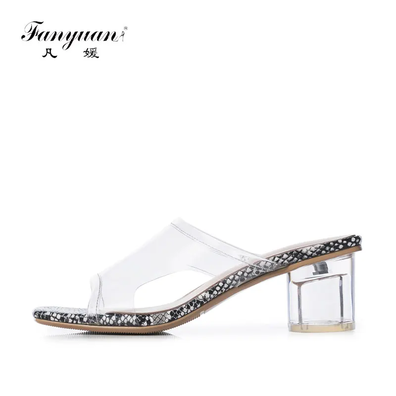 Fanyuan Fashion Genuine Leather Outdoor High heels Women shoes Solid Snakeskin pattern Shallow Slides Casual Summer Mules Slippe
Fanyuan Fashion Genuine Leather Outdoor High heels Women shoes Solid Snakeskin pattern Shallow Slides Casual Summer Mules Slippe