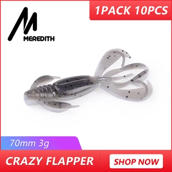 MEREDITH Fishing Lures Crazy Flapper 7cm/3g 10pc/Lot Craws Soft Lures Fishing For Fishing Soft Bait Shrimp Bass Bait Peche Gear
MEREDITH Fishing Lures Crazy Flapper 7cm/3g 10pc/Lot Craws Soft Lures Fishing For Fishing Soft Bait Shrimp Bass Bait Peche Gear