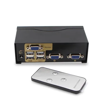 Engineering grade KVM converter, USB multi-computer vga2 into 1 out, monitor keyboard and mouse printer sharing
Engineering grade KVM converter, USB multi-computer vga2 into 1 out, monitor keyboard and mouse printer sharing