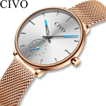 CIVO Luxury Quartz Ladies Watches Waterproof White Steel Mesh Strap Women Wrist Watches Fashion Casual Women Clock Montre Femme
CIVO Luxury Quartz Ladies Watches Waterproof White Steel Mesh Strap Women Wrist Watches Fashion Casual Women Clock Montre Femme