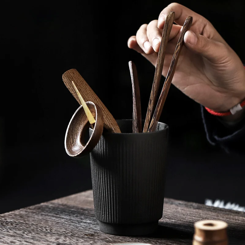 TANGPIN black crockery ceramic tea ceremony set coffee tea accessories tea tools
TANGPIN black crockery ceramic tea ceremony set coffee tea accessories tea tools