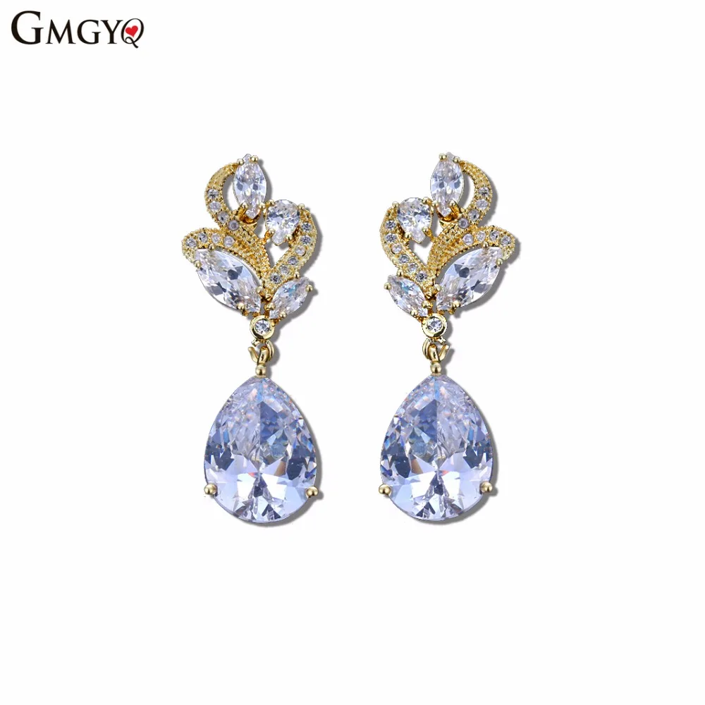 GMGYQ Fashion Marquise Cluster Zirconia Oorbellen Prachtige Water Drop Crystal Bruiloft Sieraden voor Vrouwen Rose Gold Gifts
GMGYQ Fashion Marquise Cluster Zirconia Oorbellen Prachtige Water Drop Crystal Bruiloft Sieraden voor Vrouwen Rose Gold Gifts