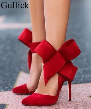Big Size 13 Big Bow Knot High Heel Pumps Pointed Toe Cut-out Thin Heel Sandals Sexy Women's Gladiator Bow Shoes Red Green Black
Big Size 13 Big Bow Knot High Heel Pumps Pointed Toe Cut-out Thin Heel Sandals Sexy Women's Gladiator Bow Shoes Red Green Black