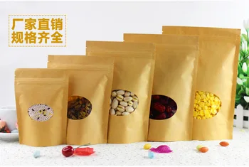 50Pcs Brown 7 Sizes Round Clear Window Zipper Home Food Pack Bag Kraft Paper Doypack Packaging Bags For Coffee Tea Package Bag
50Pcs Brown 7 Sizes Round Clear Window Zipper Home Food Pack Bag Kraft Paper Doypack Packaging Bags For Coffee Tea Package Bag
