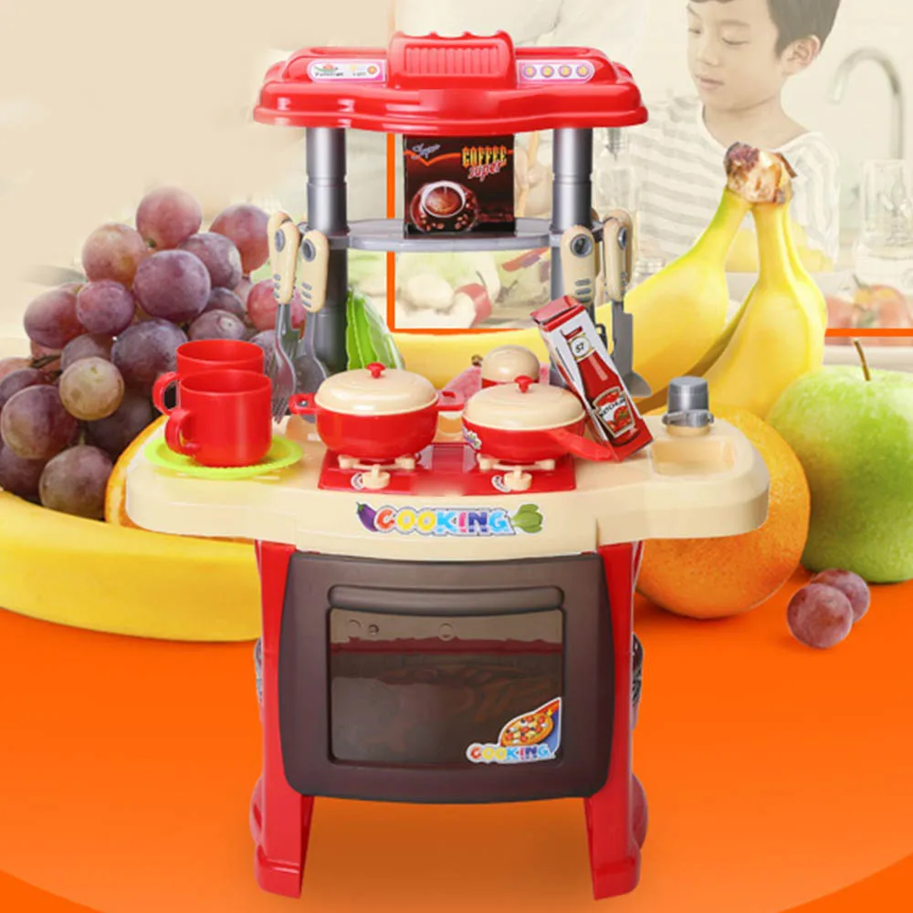 Pretend Kitchen Toys Multifunctional Children Play Toy Large Kitchen Cooking Simulation Table Model Utensils Toys
Pretend Kitchen Toys Multifunctional Children Play Toy Large Kitchen Cooking Simulation Table Model Utensils Toys