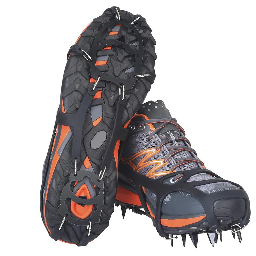 Non-Slip outdoor Crampons Ice Gripper 18 Teeth Spike Grips Cleats Boots Shoe Covers climbing harness for Ice Snow Hiking
Non-Slip outdoor Crampons Ice Gripper 18 Teeth Spike Grips Cleats Boots Shoe Covers climbing harness for Ice Snow Hiking