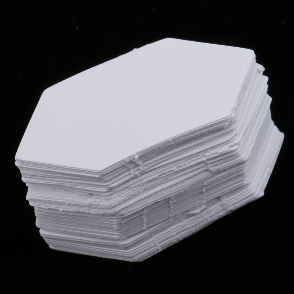 100 Pieces Hexagon Shape Paper Quilting Templates for Sewing Craft 4.2cm DIY Clothes Dress Apparel Sewing Fabric Tools Accessory