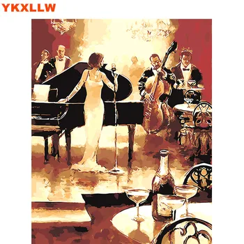DIY coloring picture by numbers painting calligraphy canvas pictures for living room drawing by numbers Piano Singer in the Bar
DIY coloring picture by numbers painting calligraphy canvas pictures for living room drawing by numbers Piano Singer in the Bar