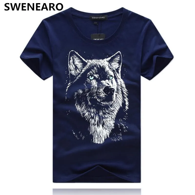 SWENEARO Men's T-Shirts summer Casual Cotton Wolf 3D Cartoon Print t shirt men O-Neck Short Sleeve Brand TShirts Male Tops tees
SWENEARO Men's T-Shirts summer Casual Cotton Wolf 3D Cartoon Print t shirt men O-Neck Short Sleeve Brand TShirts Male Tops tees