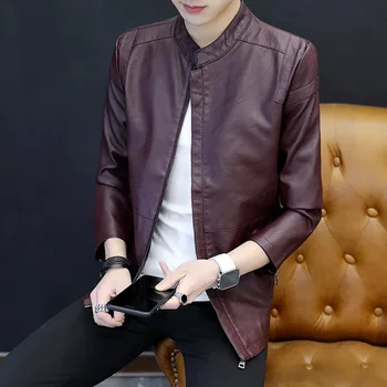 HO 2020 new spring men's leather Slim PU leather jacket trend motorcycle youth leather
HO 2020 new spring men's leather Slim PU leather jacket trend motorcycle youth leather