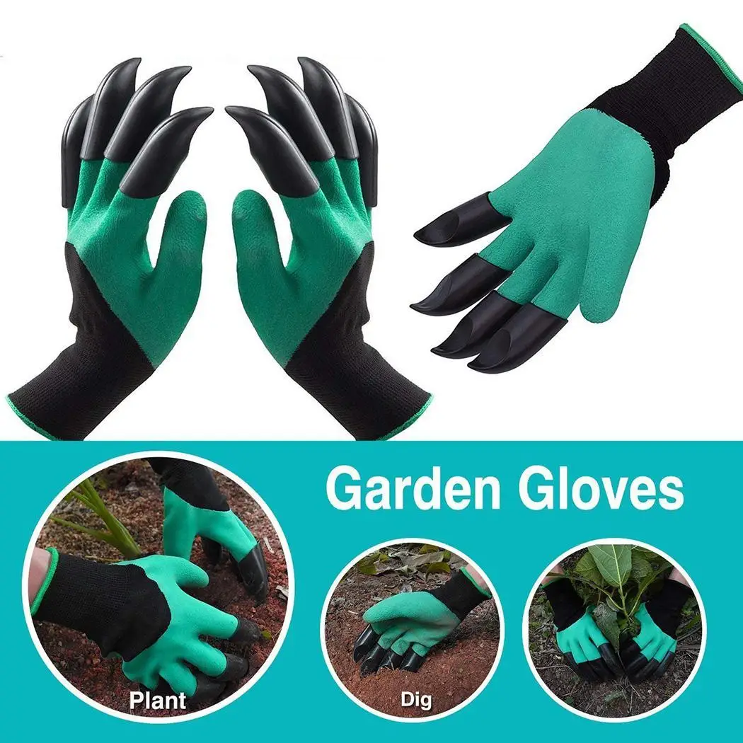 1 Pair Garden Rubber Gloves with Fingertips Claws Digging Planting Pruning Gloves Mittens Digging Gloves
1 Pair Garden Rubber Gloves with Fingertips Claws Digging Planting Pruning Gloves Mittens Digging Gloves